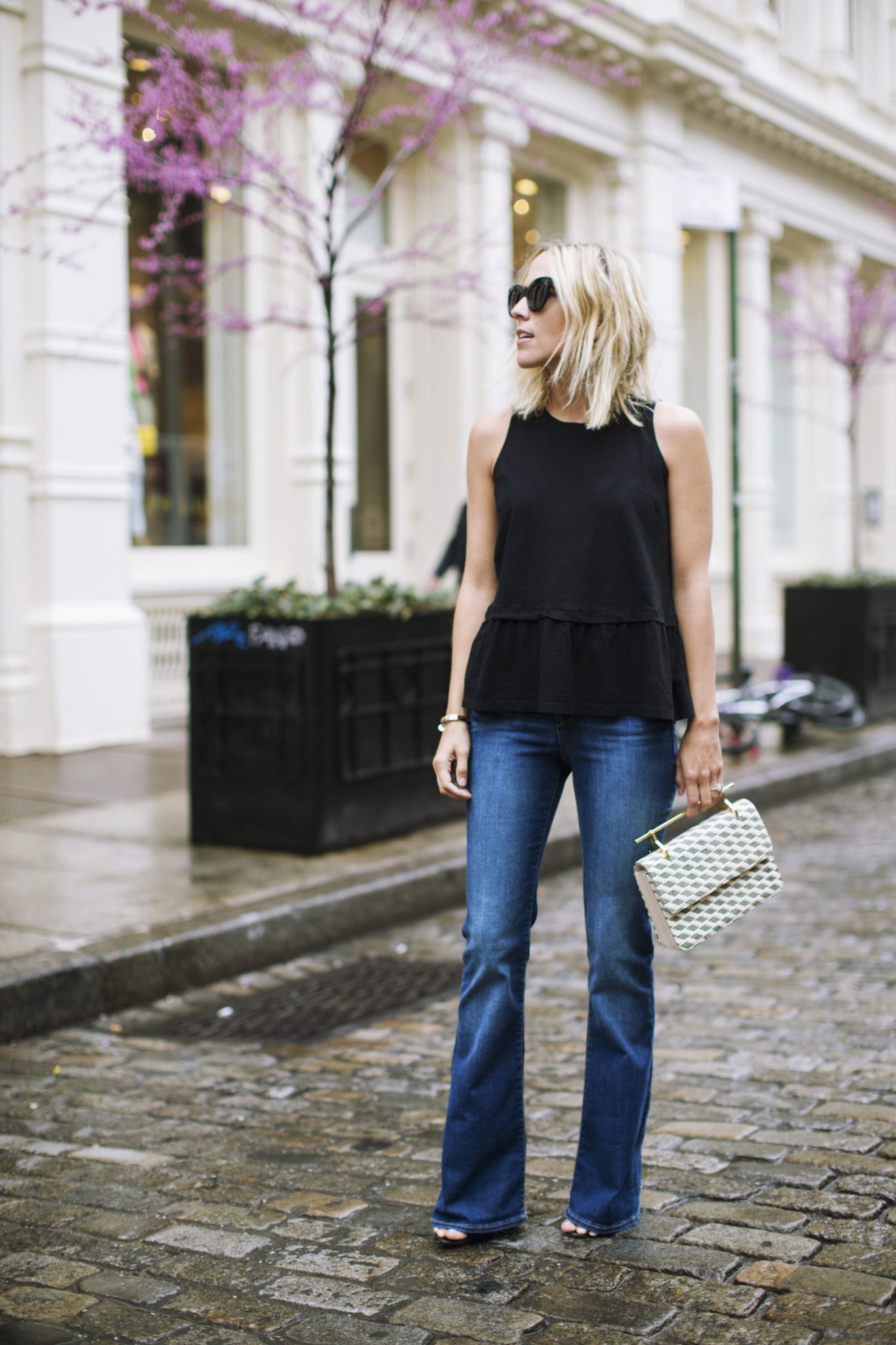 The Flared Jeans Trend and 17 Ways to Wear Them - Lillies and Lashes