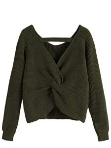 Twist Back Sweater