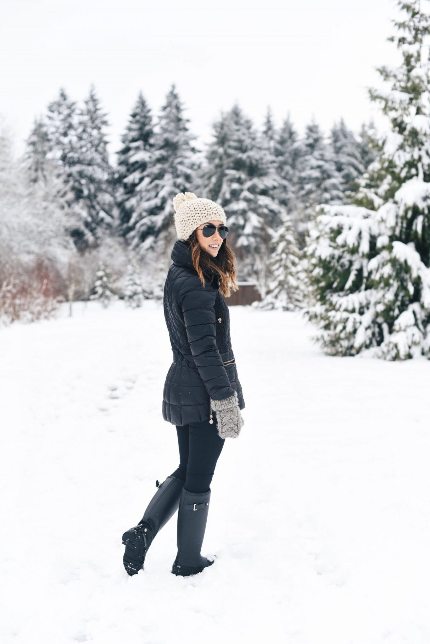 Winter Outfit with rain boots