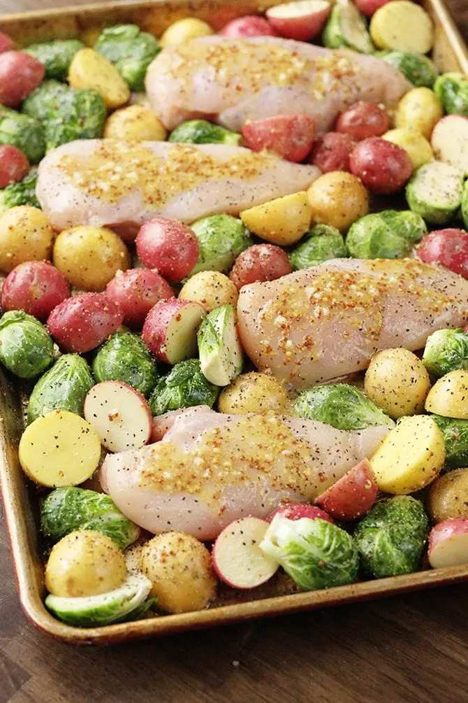 Sheet Pan Lemon Dinner #SheetPanRecipes #SheetPanDinners #HealthyRecipes