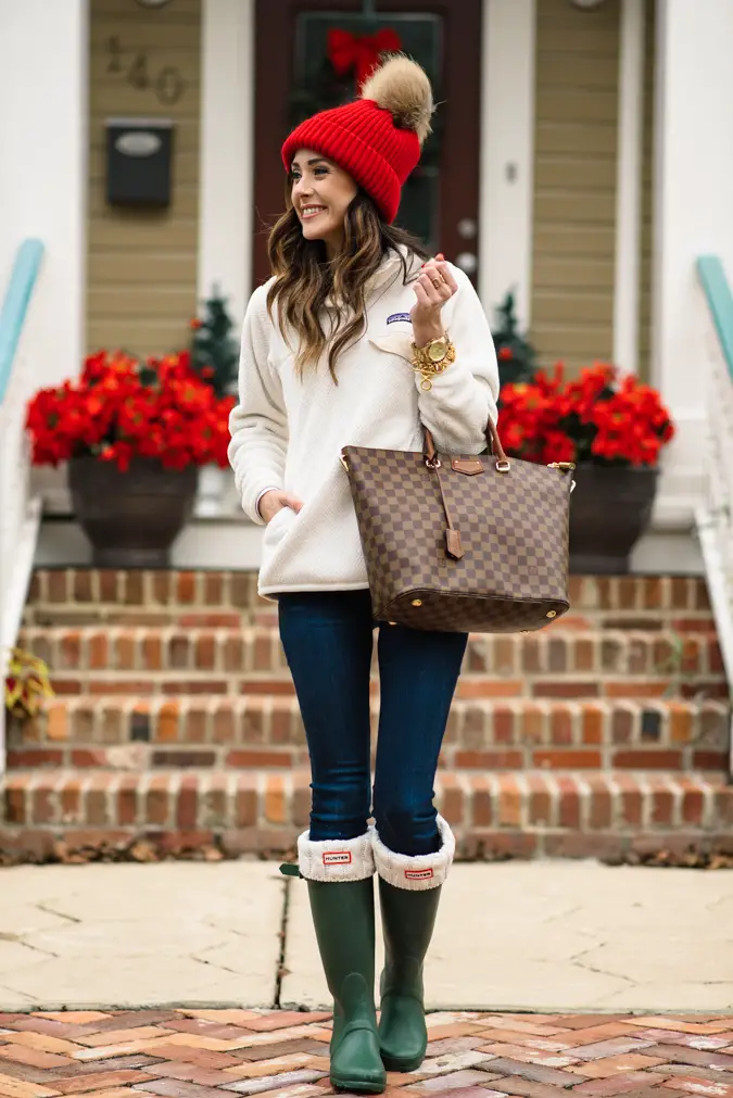  Winter Outfit with Rain Boots