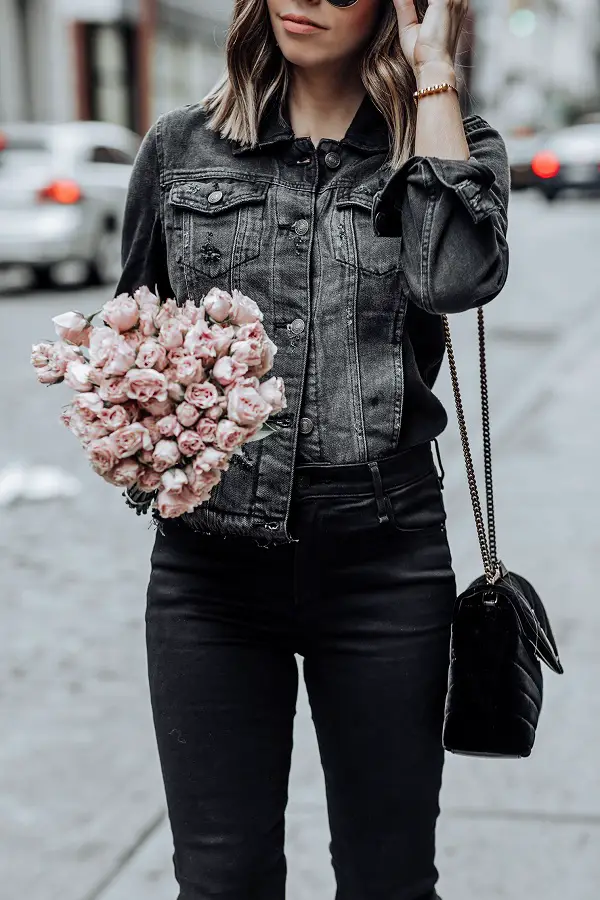 What to wear with a jean jacket #DenimJacket #DenimJacketOutfits #DenimJacketSpring #DenimJacketWinter