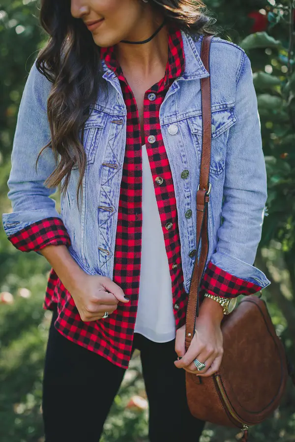 What to wear with a jean jacket #DenimJacket #DenimJacketOutfits #DenimJacketSpring #DenimJacketWinter