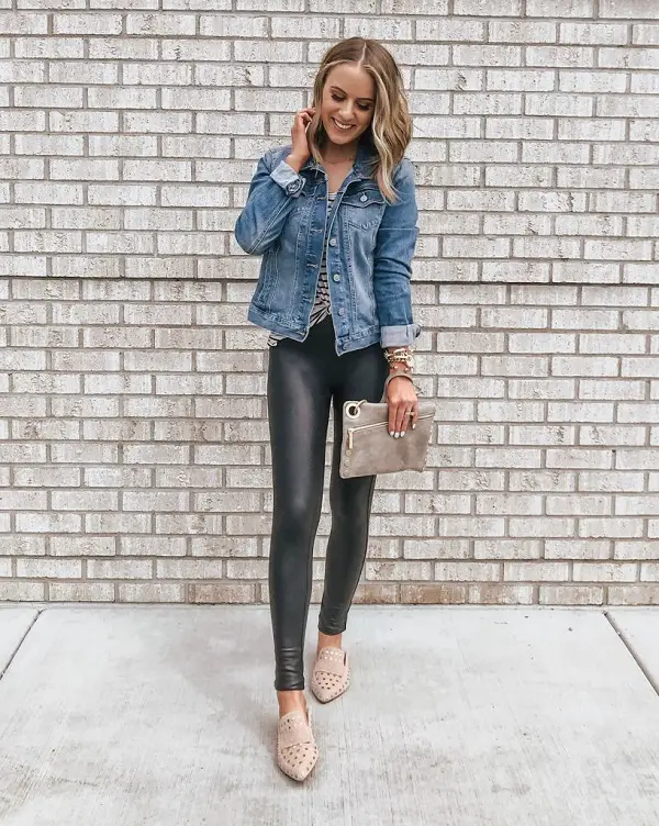 30+ Ways to Effortlessly Rock A Denim Jacket #DenimJacket #DenimJacketOutfits #DenimJacketSpring #DenimJacketWinter