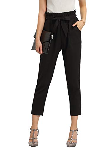 15 High Waisted Tie Pants That Are Flattering For Every Body Type #HightWaistedJeans #HighWaistedTiePants #PaperBagPants #PaperBagPantsOutfit #HighWaistedPantsOutfit