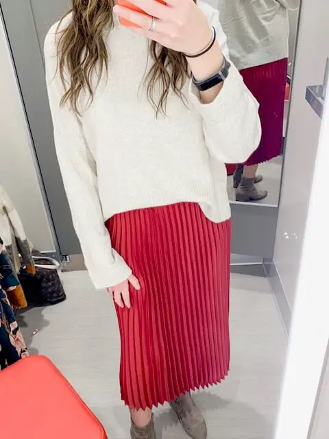 pleated-skirt-red-target