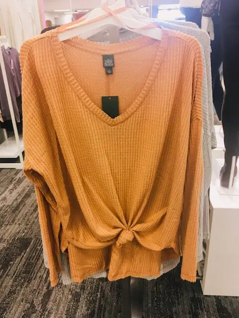 Wild-fable-waffle-knit-tee-target-try-on-session