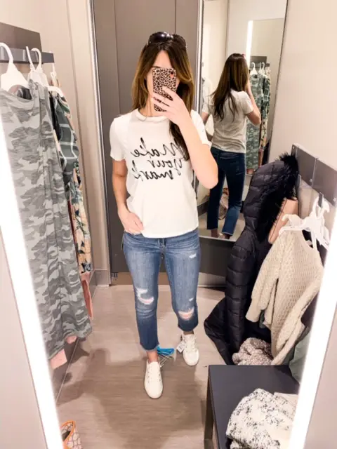 target-try-on-make-your-mark-tee- high-rise-jeans-cropped