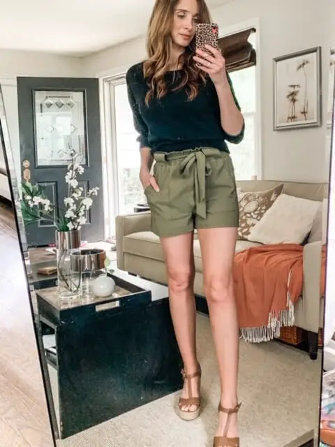 best-high-waisted-tie-shorts-amazon