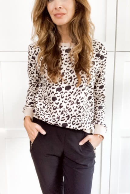 Amazon-Fall-Try-On- Leopard-Top