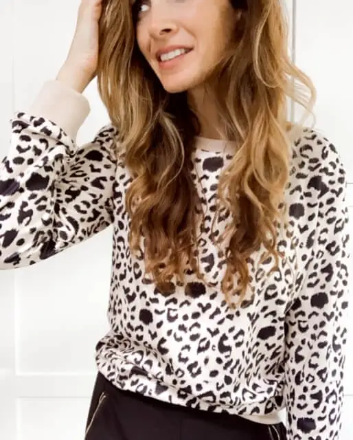Amazon-Fall-Try-On- Leopard-Top