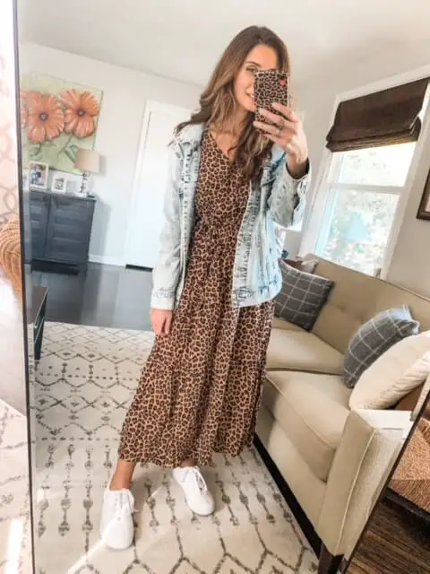 best-winter-dresses-on-amazon-leopard-print