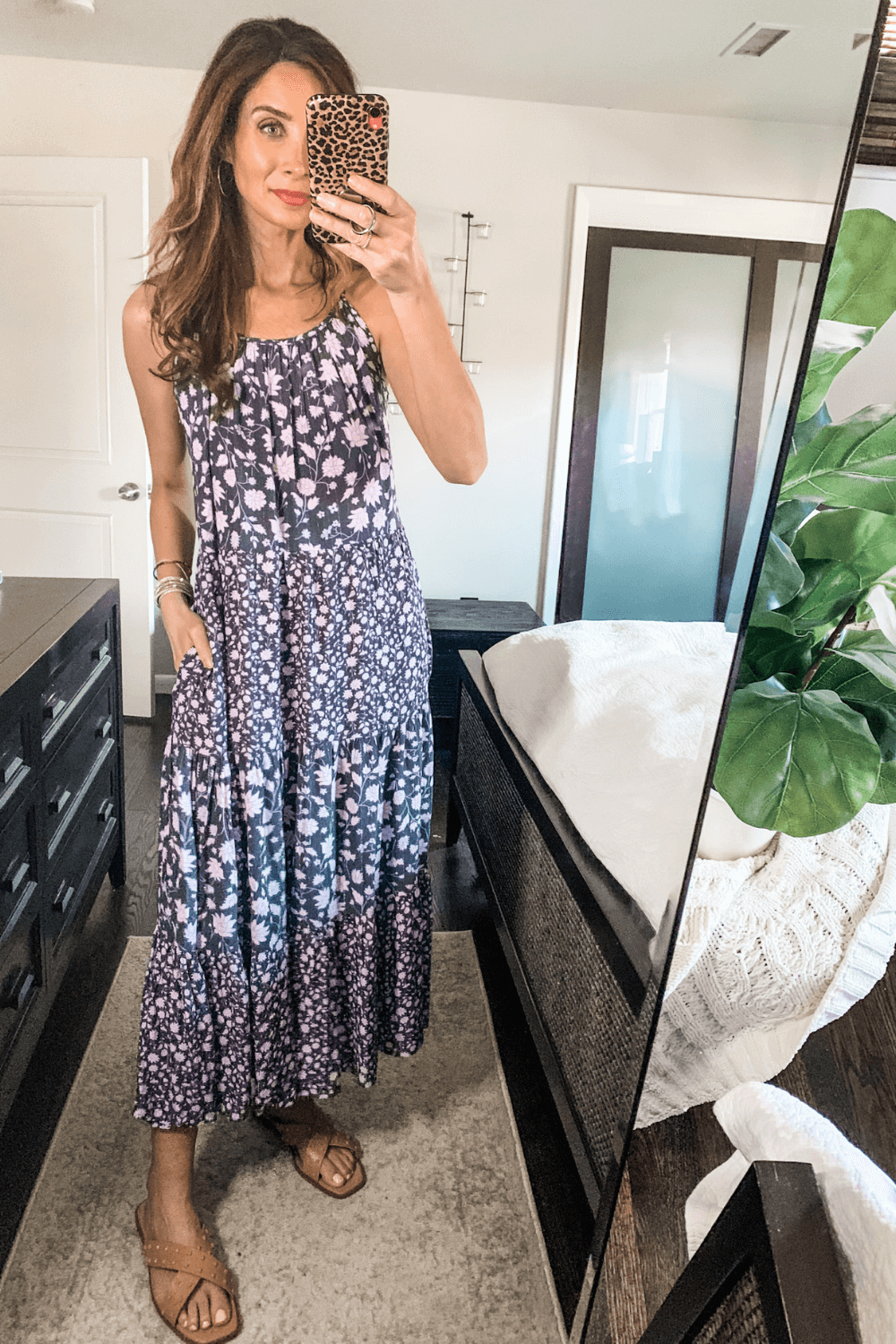 Target-SPring-try-on-session-tiered-maxi-dress-floral