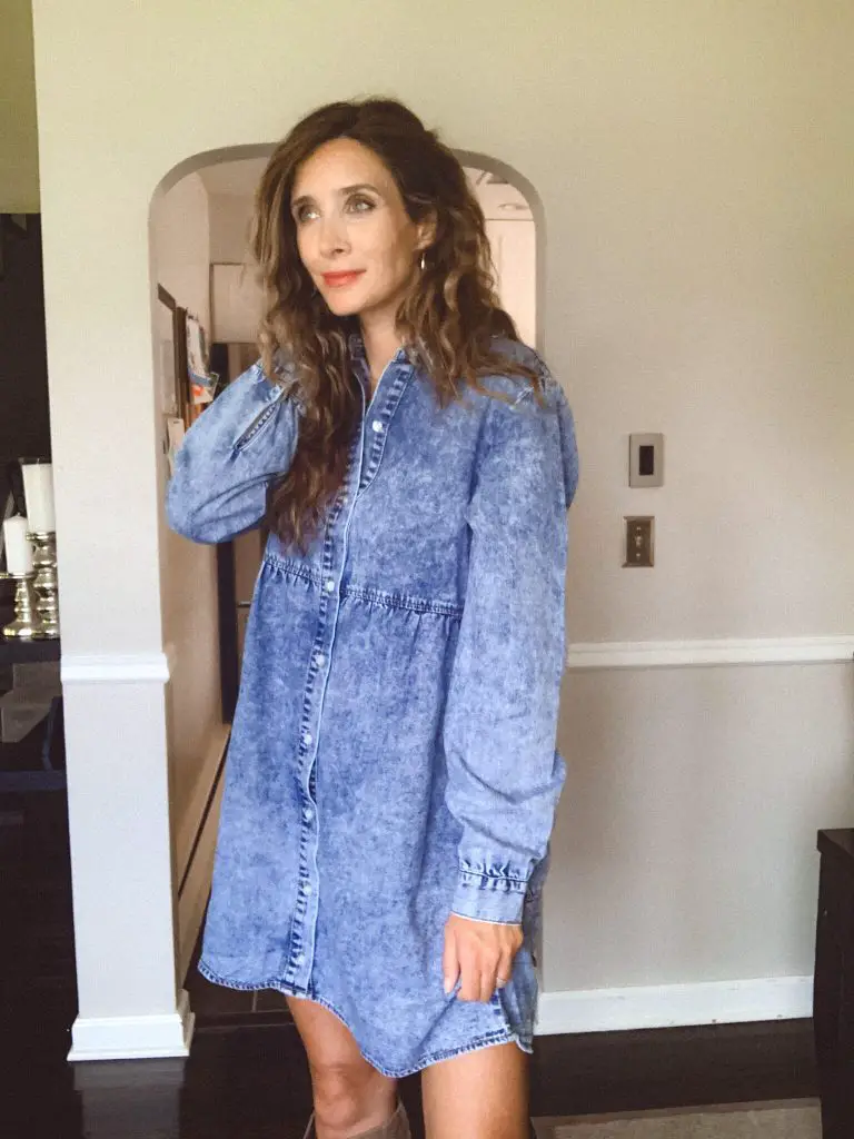 long-sleeve-denim-shirt dress