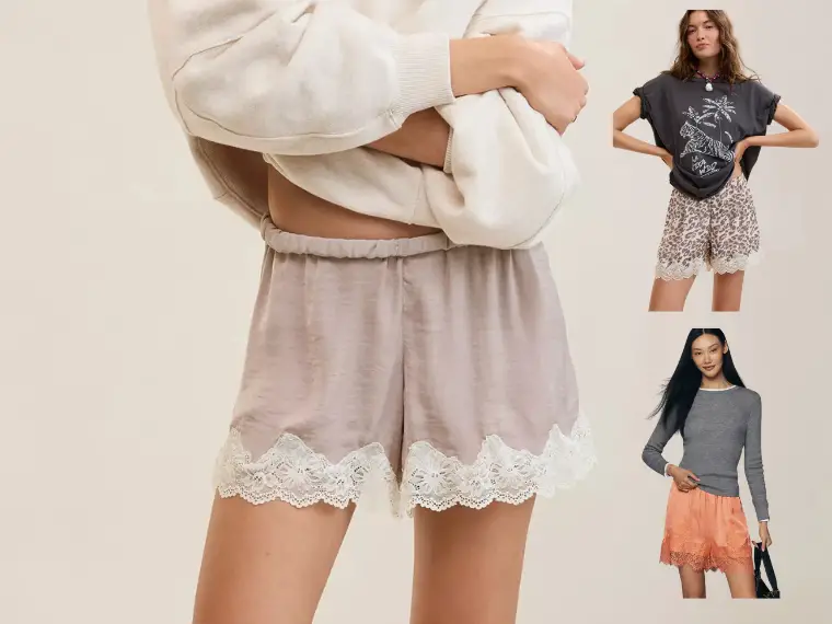 how-to-style-lace-trim-shorts